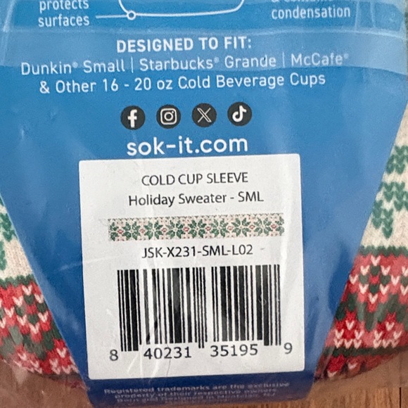 Holiday Sweater Java Sok - Picture 2 of 4